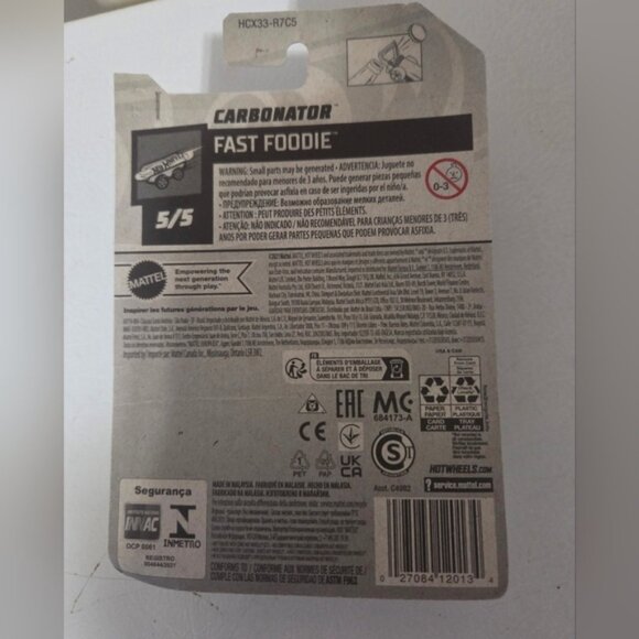 2022 Hot Wheels Carbonator Diecast Car Fast Foodie Blue Earth Day Bottle Opener - Picture 3 of 3